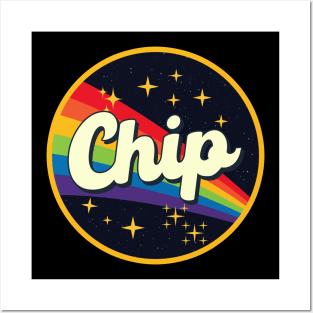 Chip // Rainbow In Space Vintage Style Posters and Art